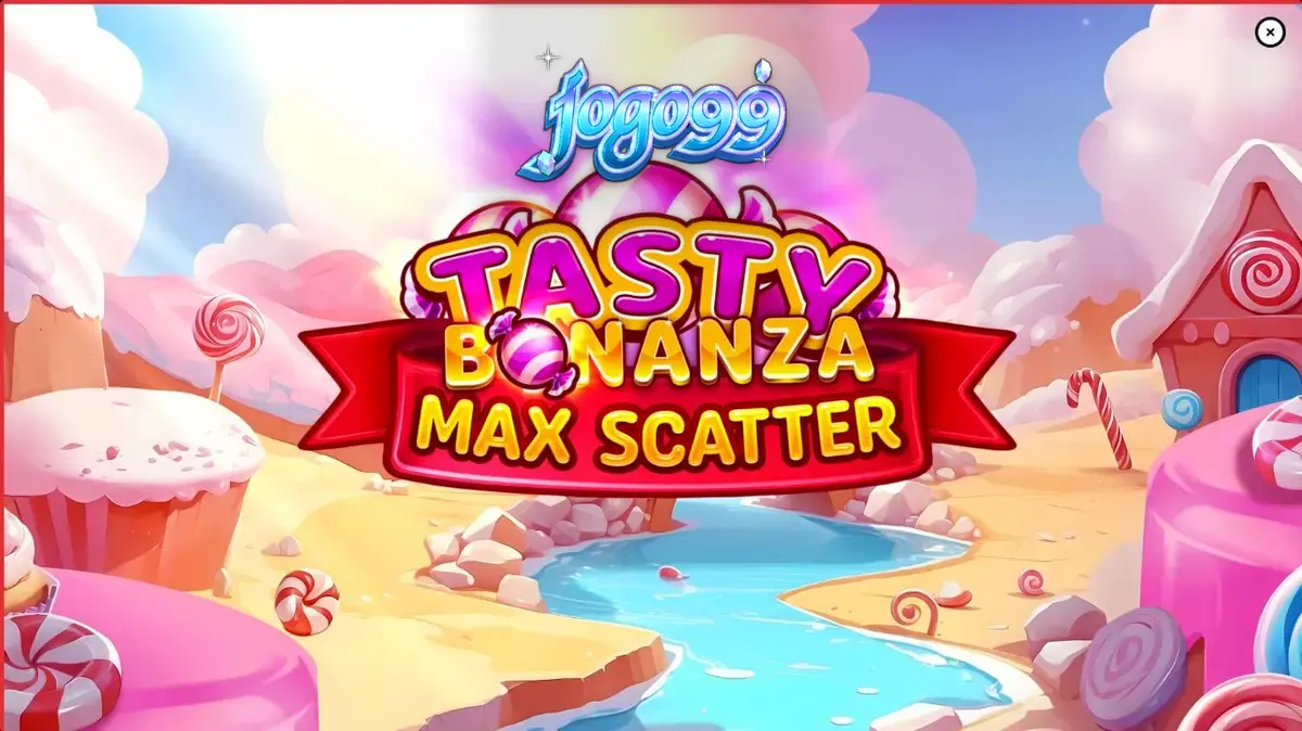 Interface do jogo Tasty Bonanza Max Scatter em um smartphone moderno